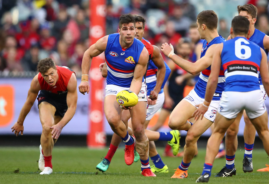 AFL 2018 Round 17 - Melbourne v Western Bulldogs Bulldogs defender Marcus Adams is expected to join the Lions - AFL,Trade,Contracts,Marcus Adams,Western Bulldogs,Brisbane Lions